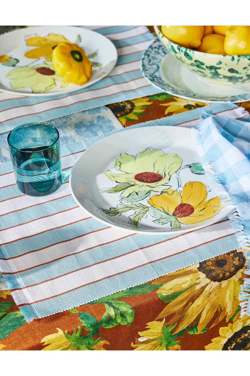 BONNIE AND NEIL BLUE STRIPE PLACE MAT