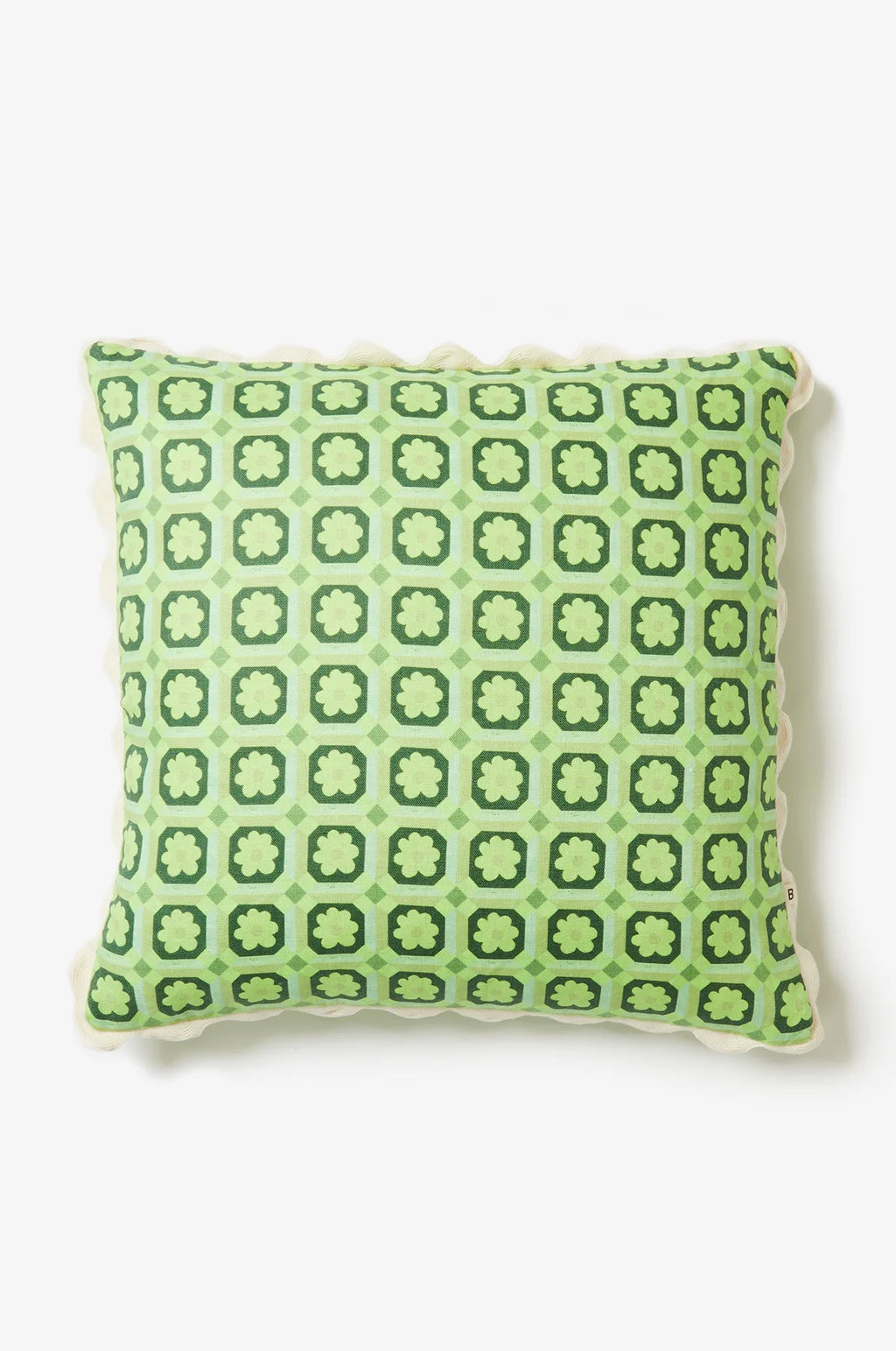 BONNIE AND NEIL CUSHION TINY ASTER GREEN 50CM