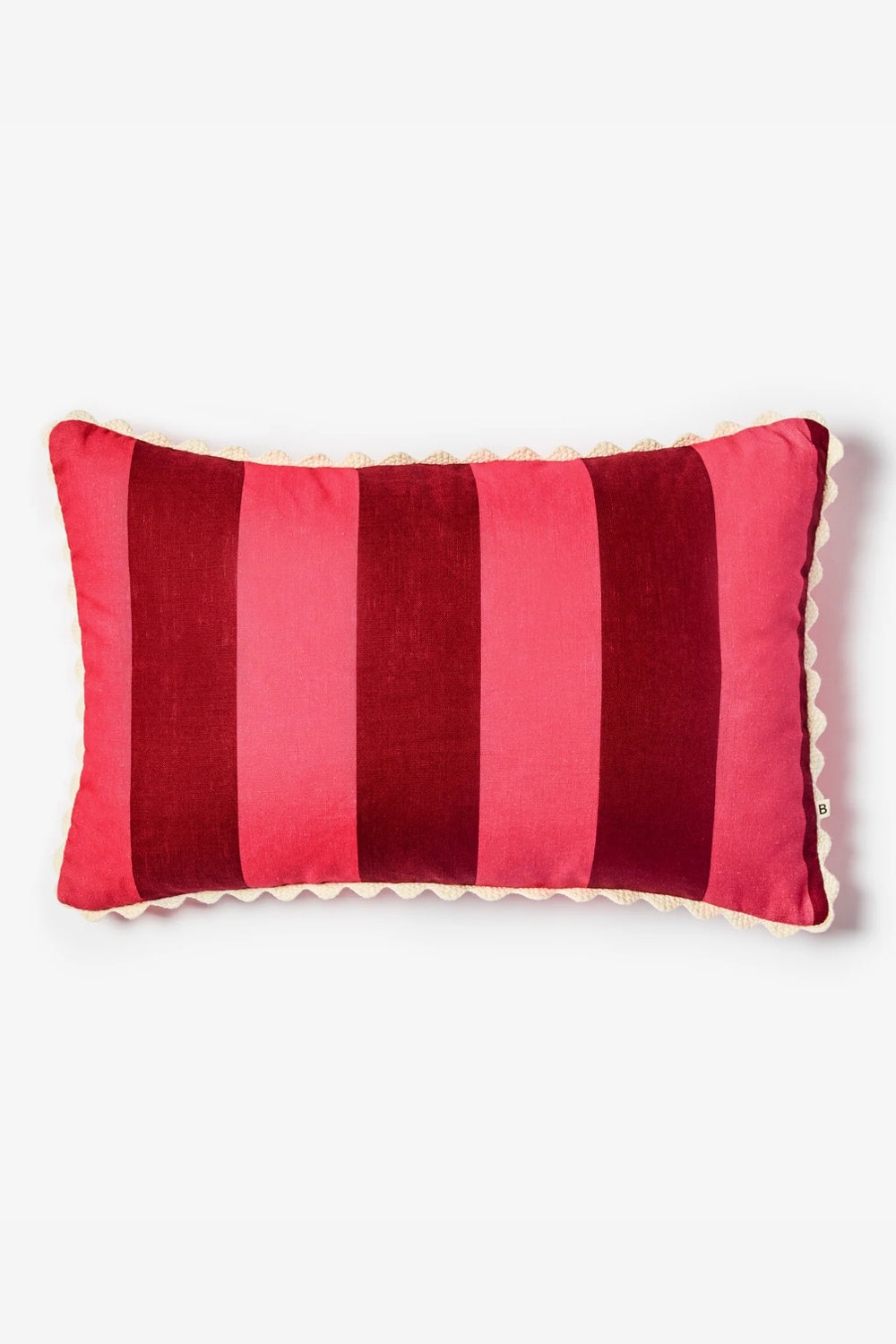 BONNIE AND NEIL BIG STRIPE CERISE CUSHION 60CM X 40CM