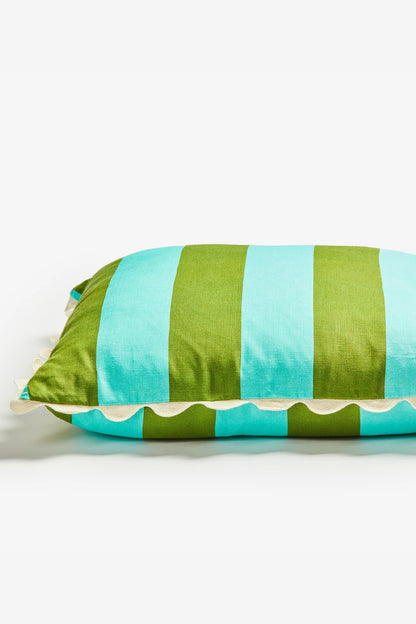 BONNIE AND NEIL BIG STRIPE MINT CUSHION 60CM