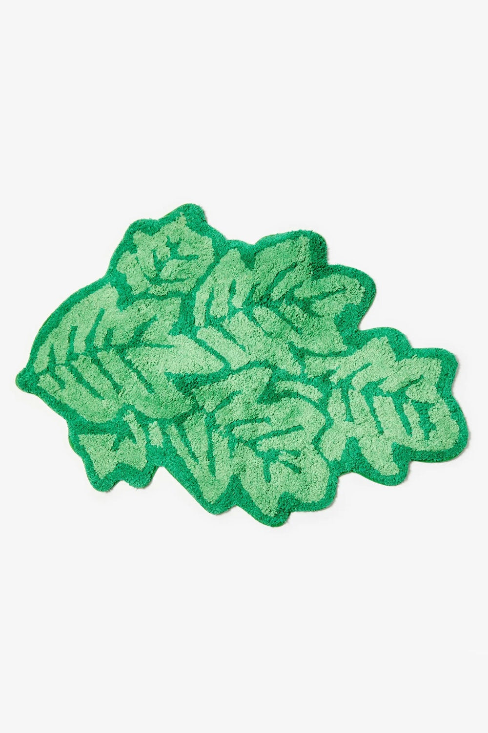 BONNIE AND NEIL GREEN LEAF BATH MAT