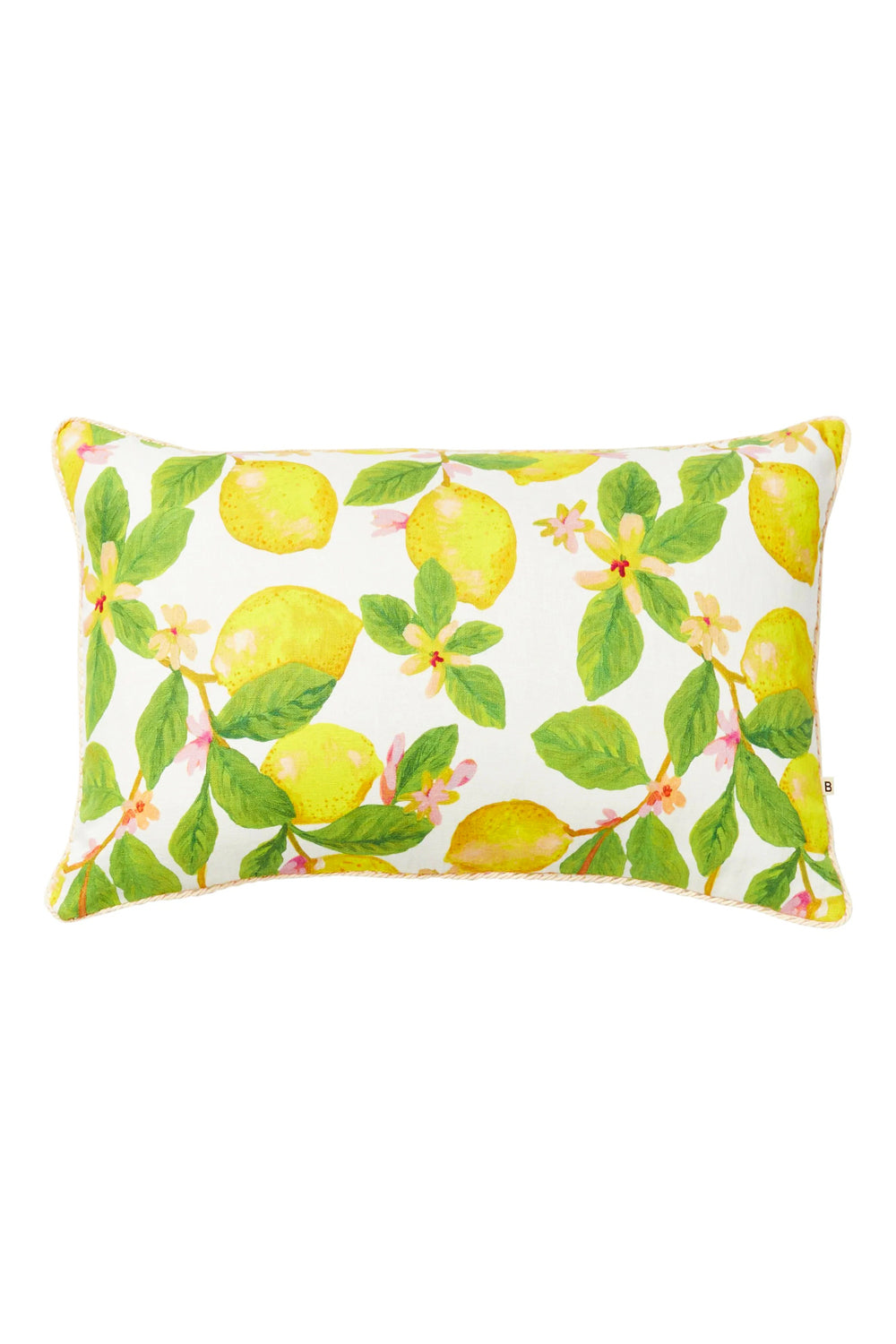 BONNIE AND NEIL CAPRI YELLOW CUSHION 60x40cm