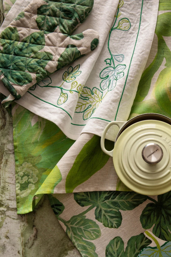 BONNIE AND NEIL CORNFLOWER GREEN TEA TOWEL