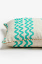 BONNIE AND NEIL CUSHION DOUBLE WAVES BRIGHT GREEN 50CM