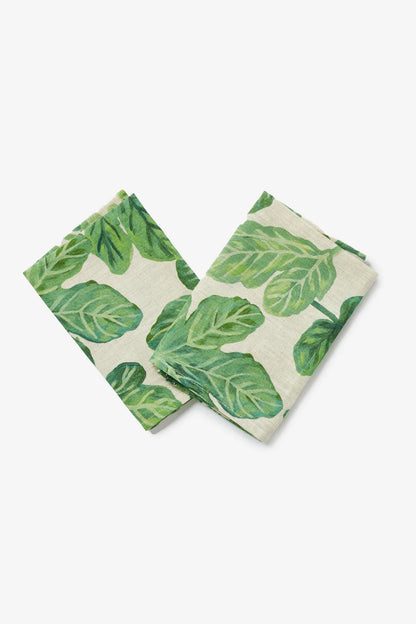 BONNIE AND NEIL FIG GREEN NAPKINS