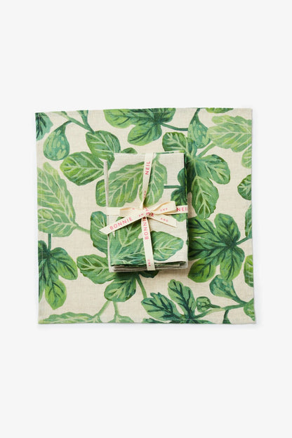 BONNIE AND NEIL FIG GREEN NAPKINS