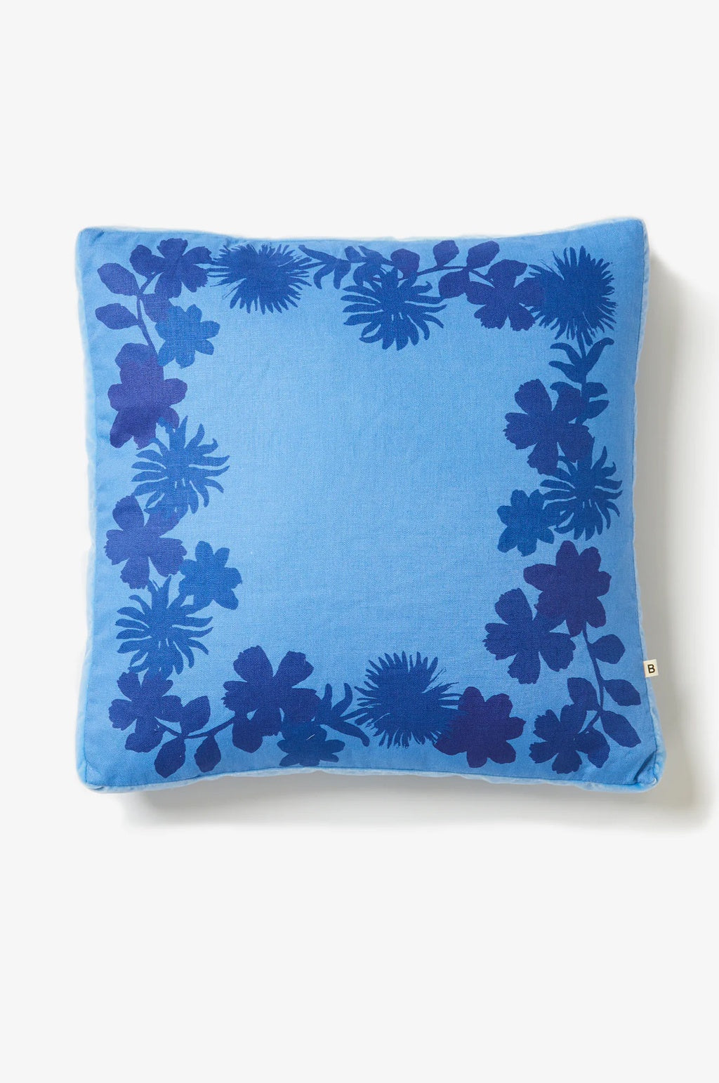 BONNIE AND NEIL CUSHION FLORA BLUE 50CM