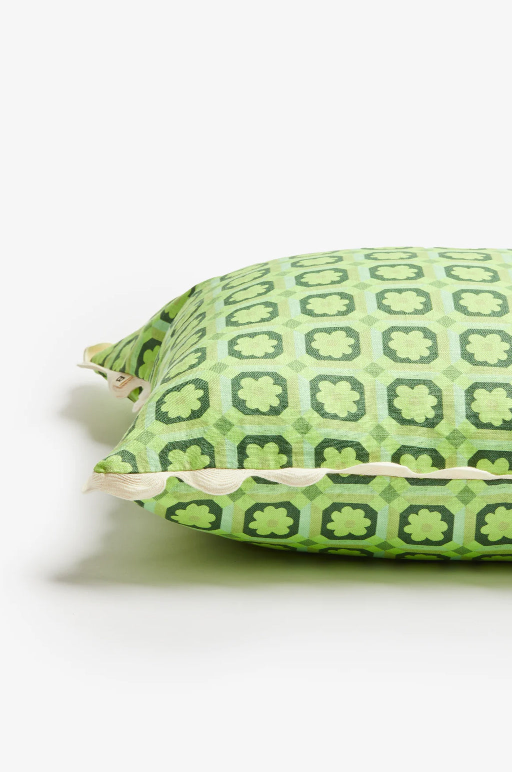 BONNIE AND NEIL CUSHION TINY ASTER GREEN 50CM