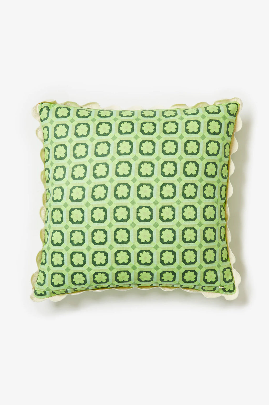 BONNIE AND NEIL CUSHION TINY ASTER GREEN 50CM