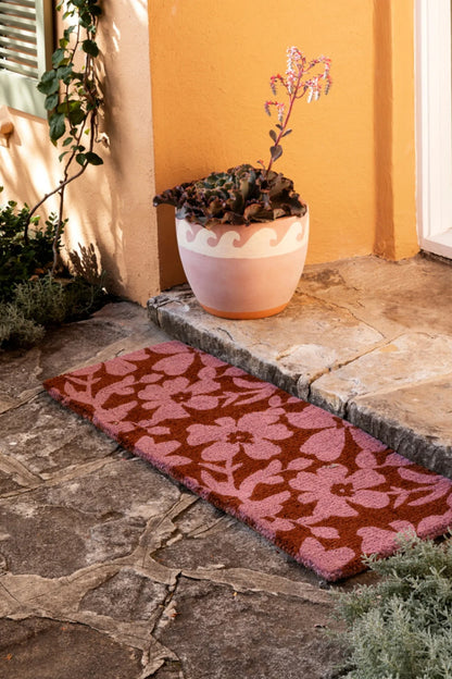 BONNIE AND NEIL MALLOW PINK DOOR MAT LONG