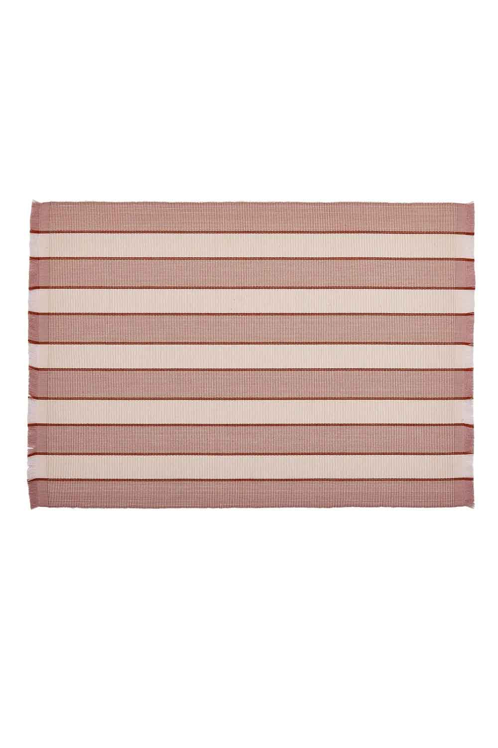 BONNIE AND NEIL PINK STRIPE PLACE MAT SET OF 4