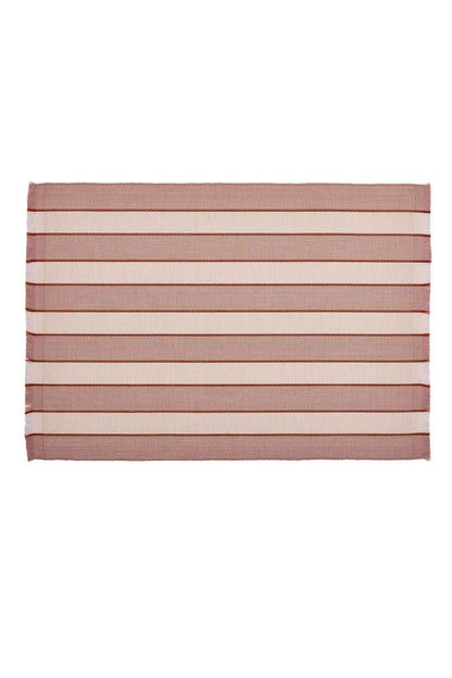 BONNIE AND NEIL PINK STRIPE PLACE MAT