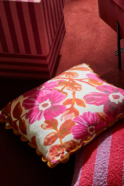 BONNIE AND NEIL ROSETTA PINK CUSHION 60CM