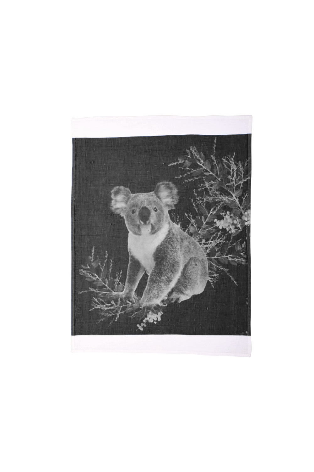 Bonnie and Neil Black and White Koala Tea Towel