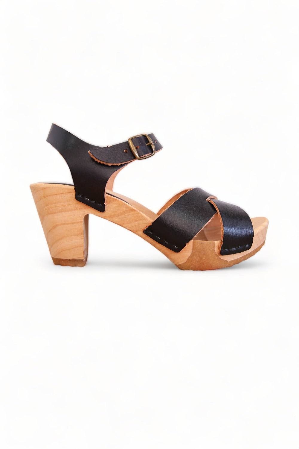 BOSABO SEMINCO VEGETAL NOIR SOLED SANDAL