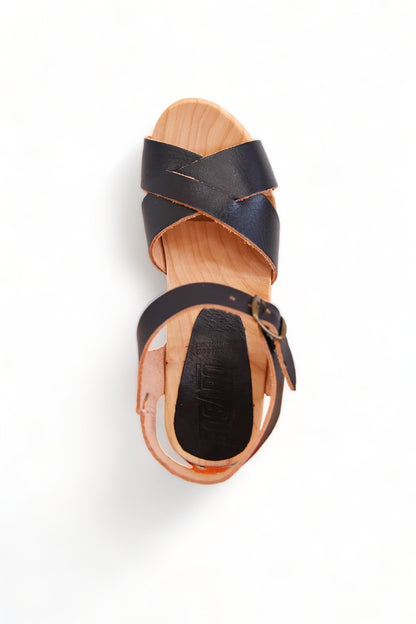 BOSABO SEMINCO VEGETAL NOIR SOLED SANDAL