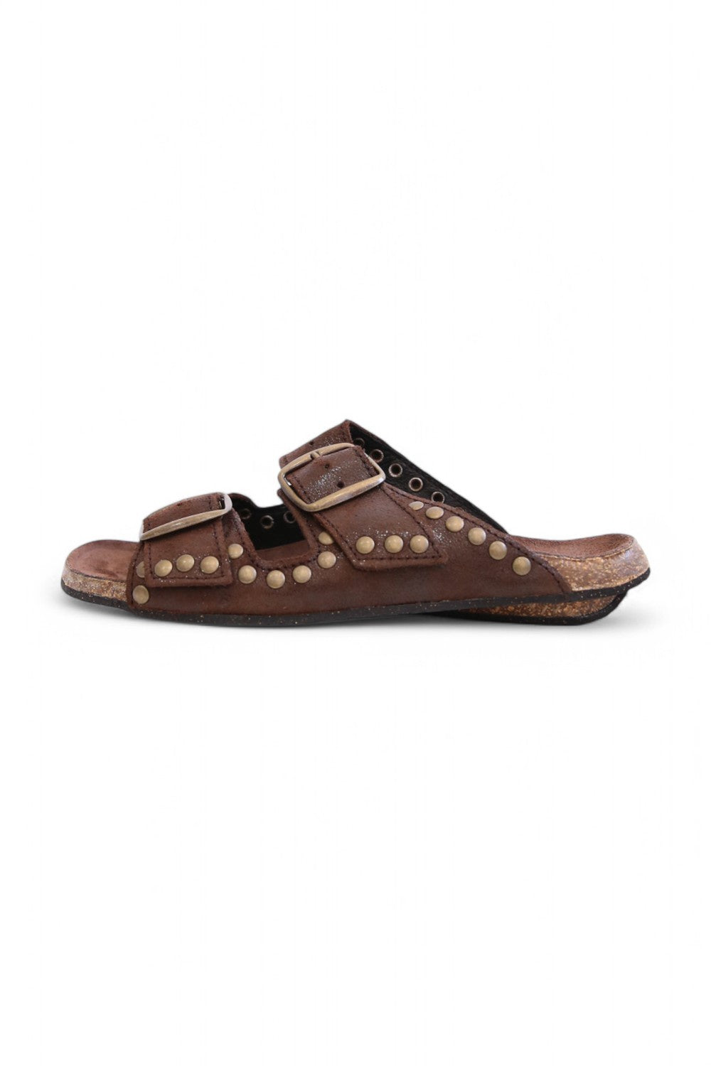 BOSABO BROWN SPARKLE STUDDED SANDAL