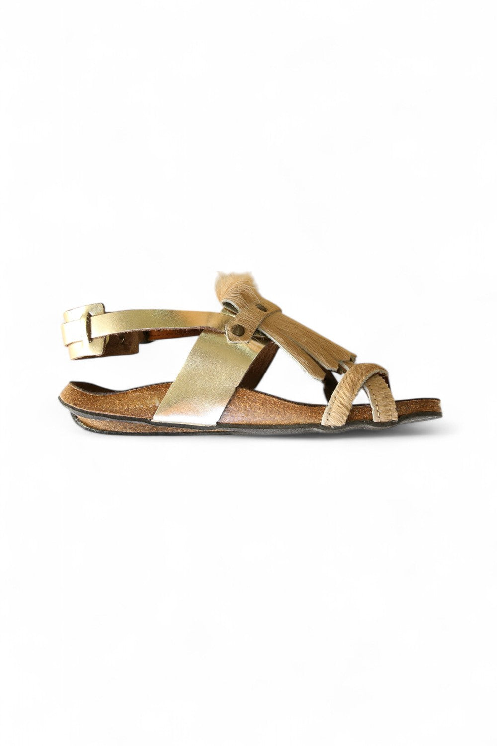 BOSABO FRINGE CAPUCHINO SANDAL