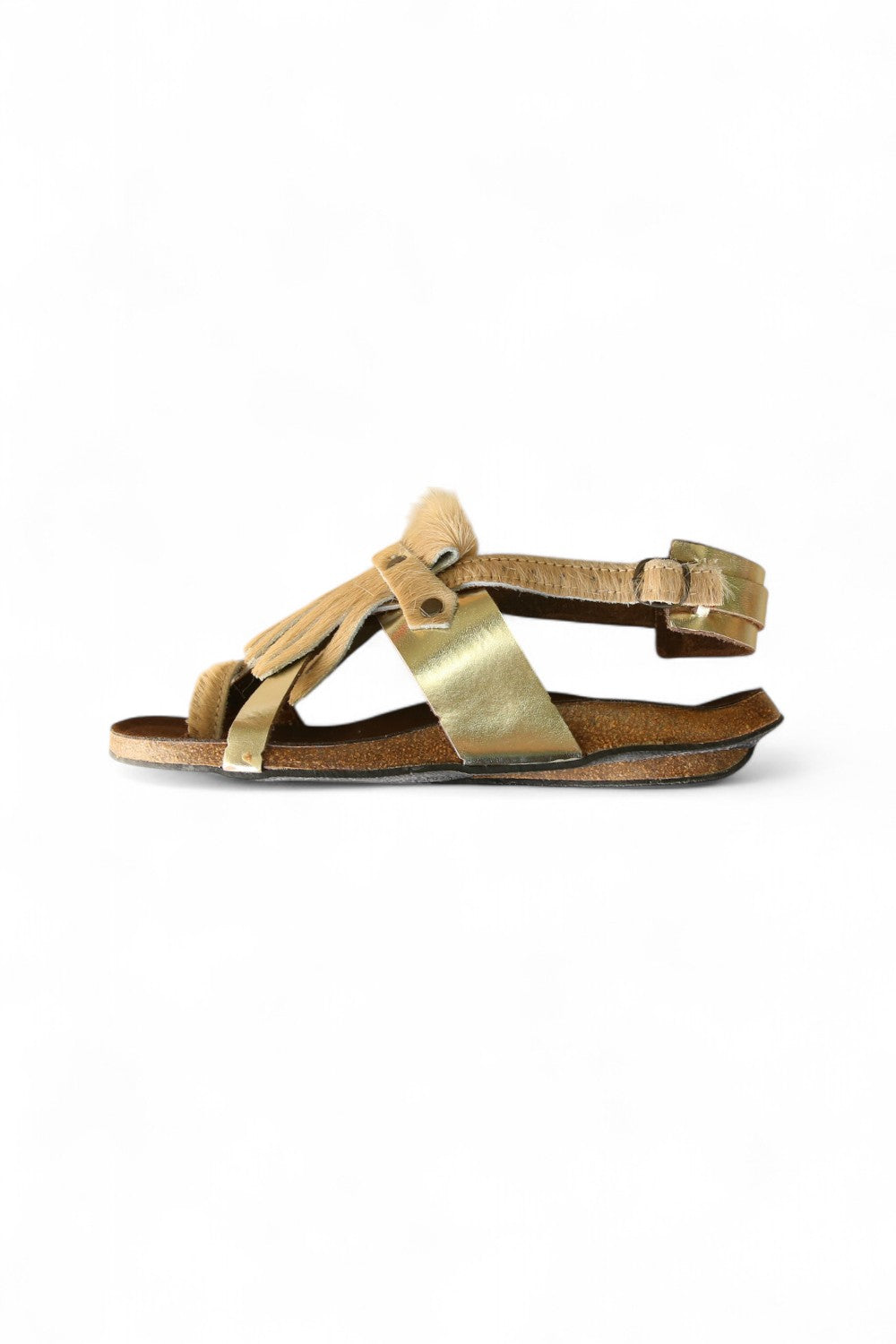 BOSABO FRINGE CAPUCHINO SANDAL