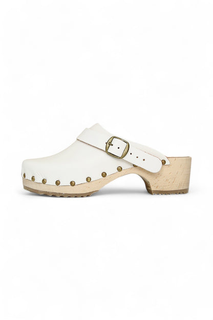 BOSABO CAMILLE CLOGS SEMINCO VEG BLANC