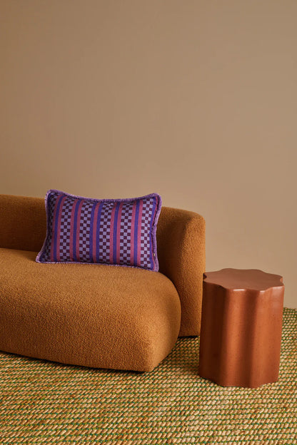 Bonnie and Neil Marco Tile Lilac 60x40cm Cushion