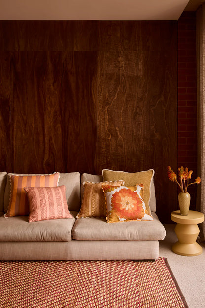 Bonnie and Neil Dahlia Orange Cushion 50cm