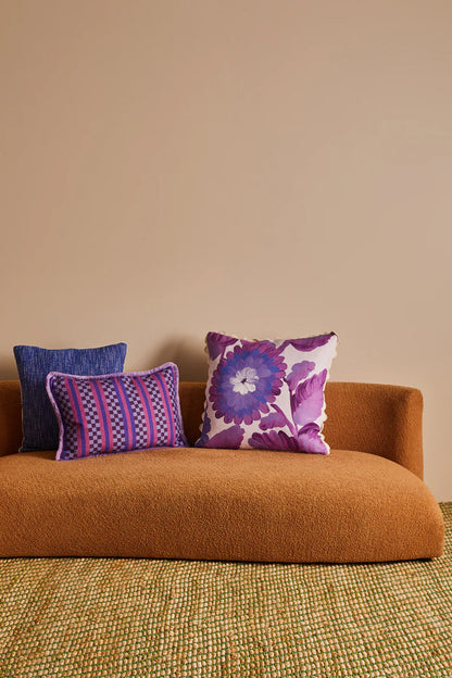 Bonnie and Neil Dahlia Violet Cushion 60cm