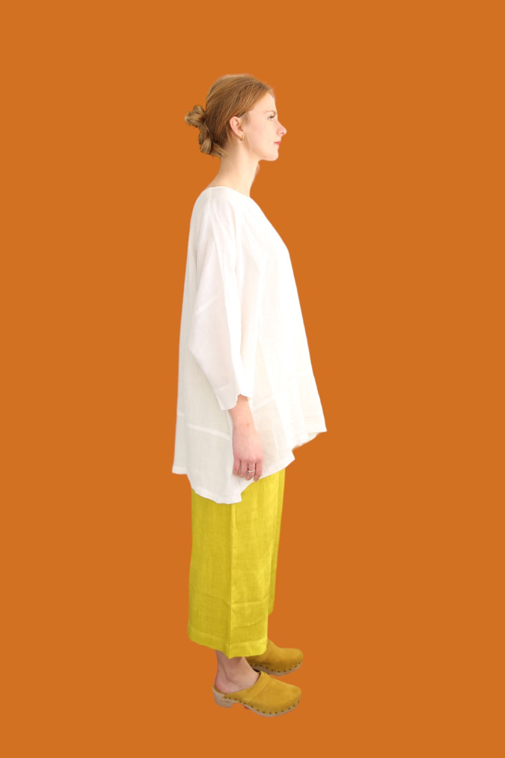 ELEMENTE CLEMENTE OFF WHITE BOBO LINEN TOP