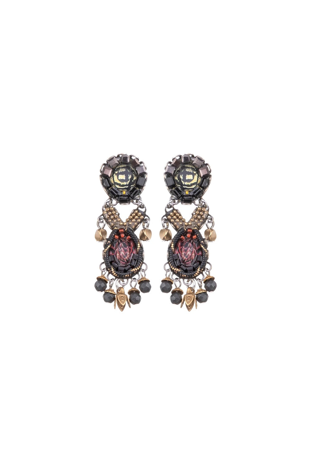 AYALA BAR BLACK STYLISH EARRINGS