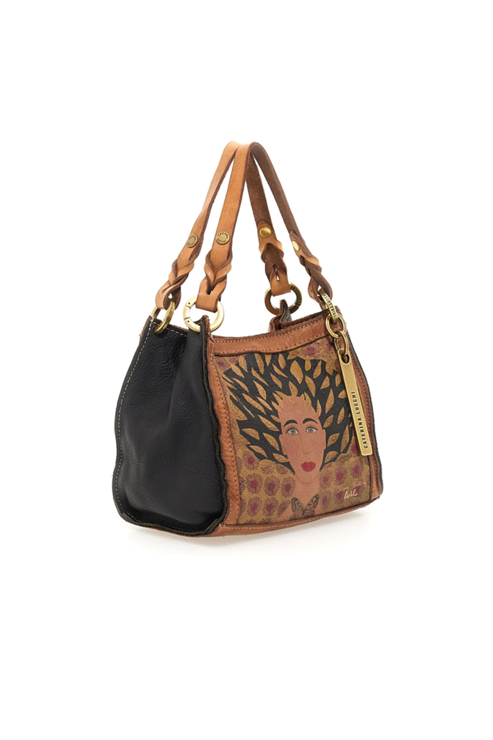 CATERINA LUCCHI ANNA DONNE FIORITE LEATHER BAG