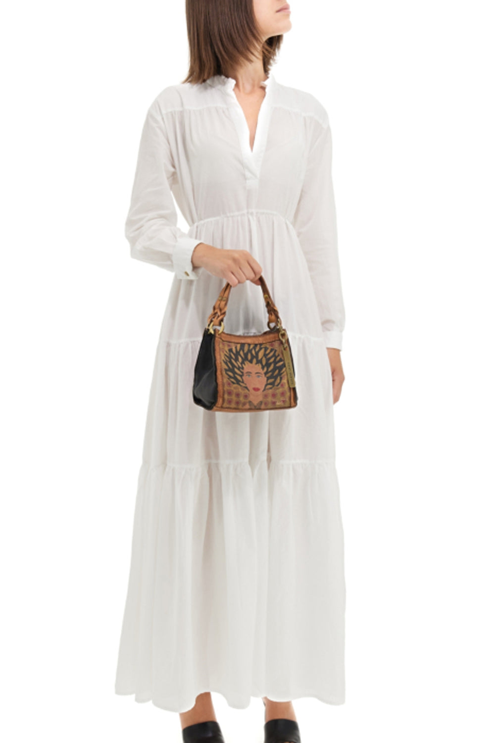 CATERINA LUCCHI ANNA DONNE FIORITE LEATHER BAG