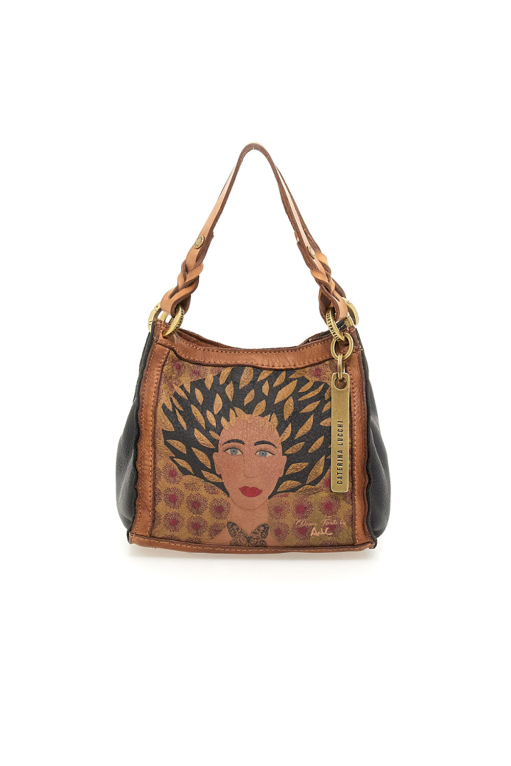 CATERINA LUCCHI ANNA DONNE FIORITE LEATHER BAG
