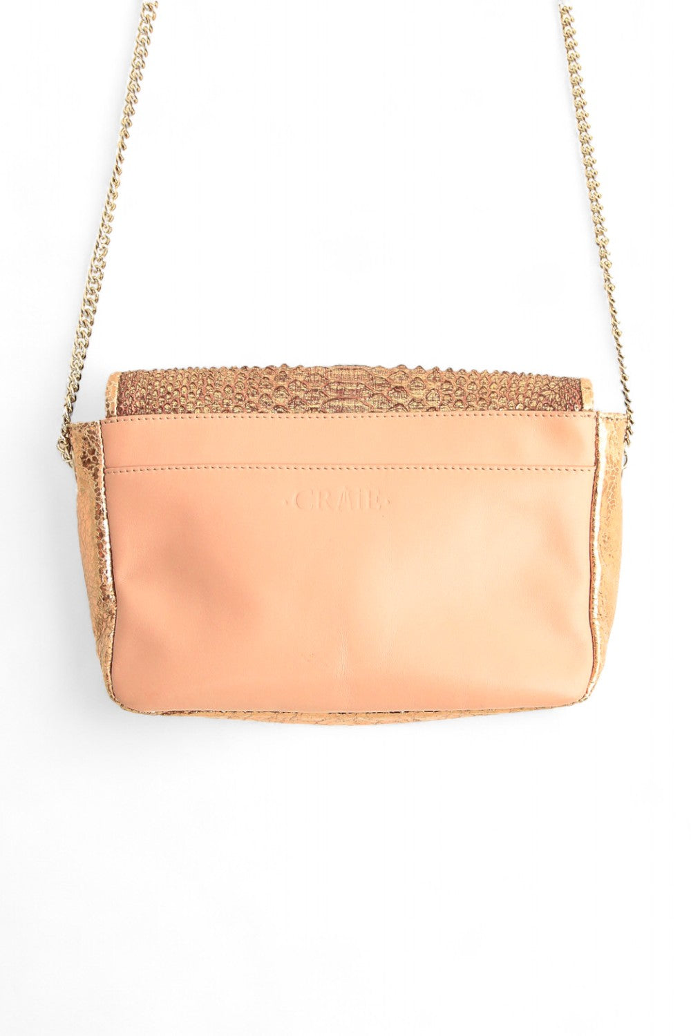 CRAIE MINI LECON PYTHON WOOD PURSE