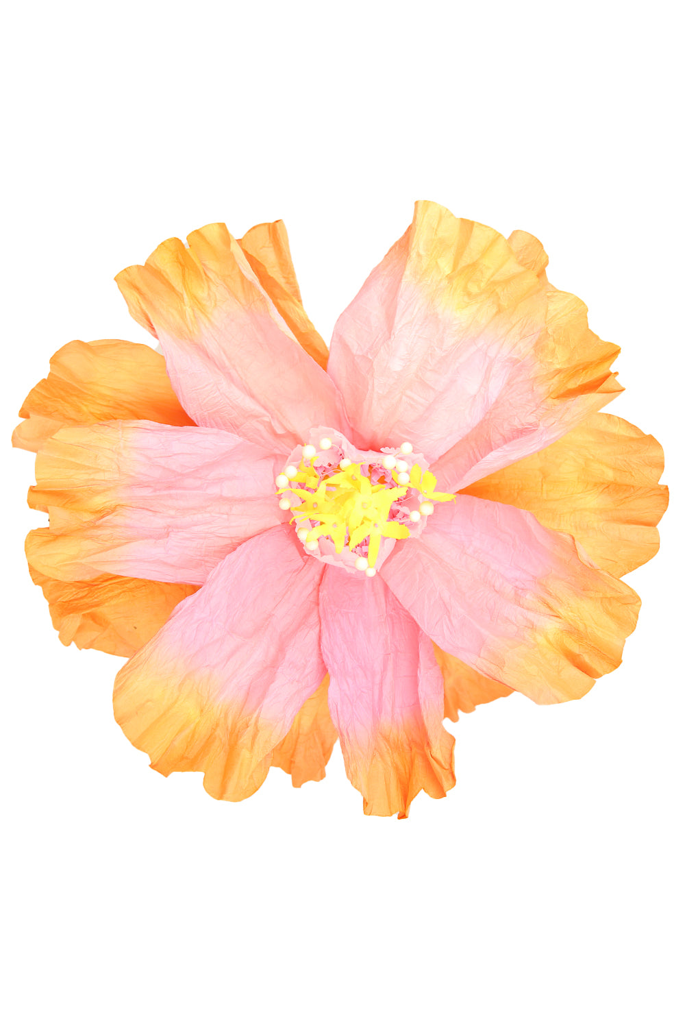 DANCING FLOWER APRICOT PAPER FLOWER XL