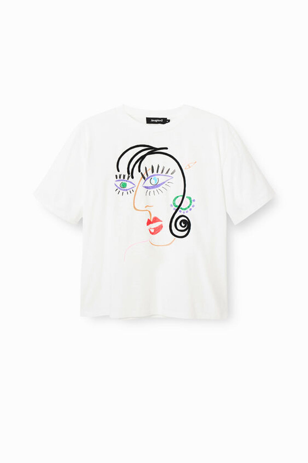 DESIGUAL FACE  SHORT SLEEVED T-SHIRT