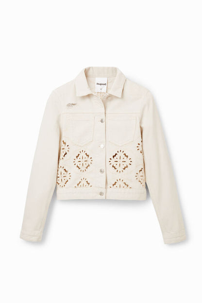 DESIGUAL DIE CUT TRUCKER JACKET