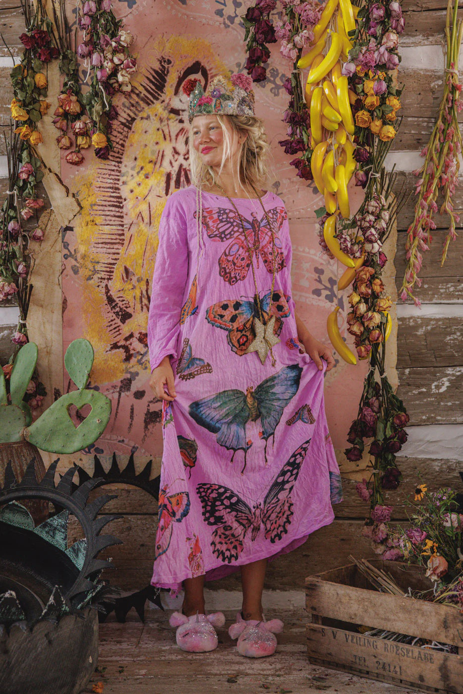 Magnolia Pearl Pasion De Papillon Viggo Tee Dress 1391 Allium