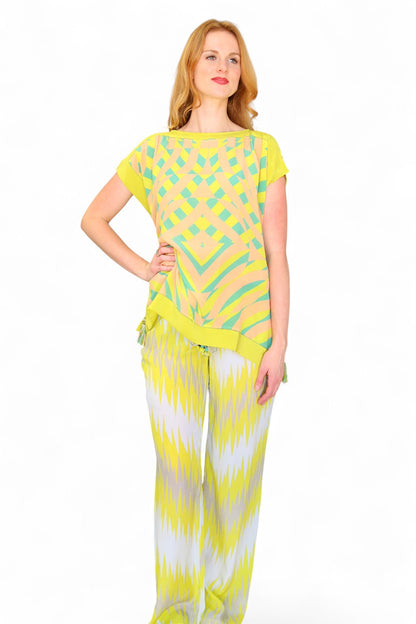 Duet Silk Farrah Moon Top Citron