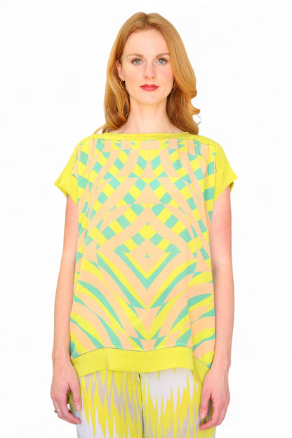 Duet Silk Farrah Moon Top Citron