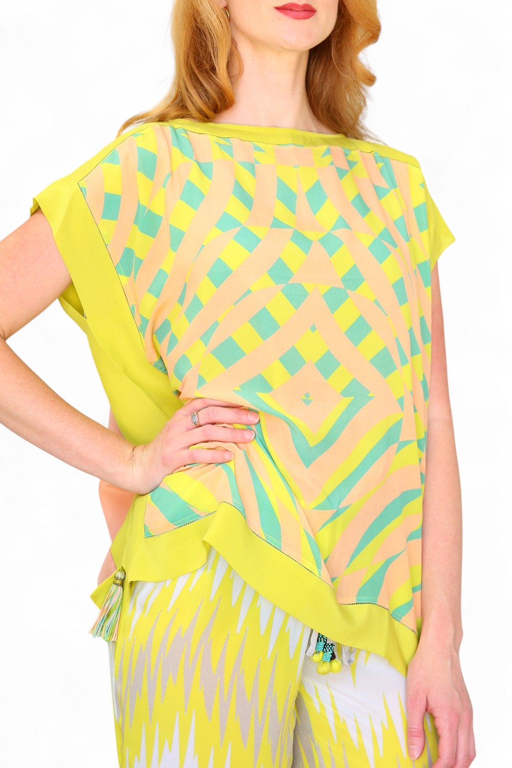 Duet Silk Farrah Moon Top Citron