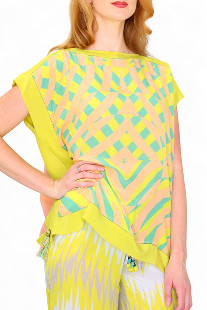 Duet Silk Farrah Moon Top Citron