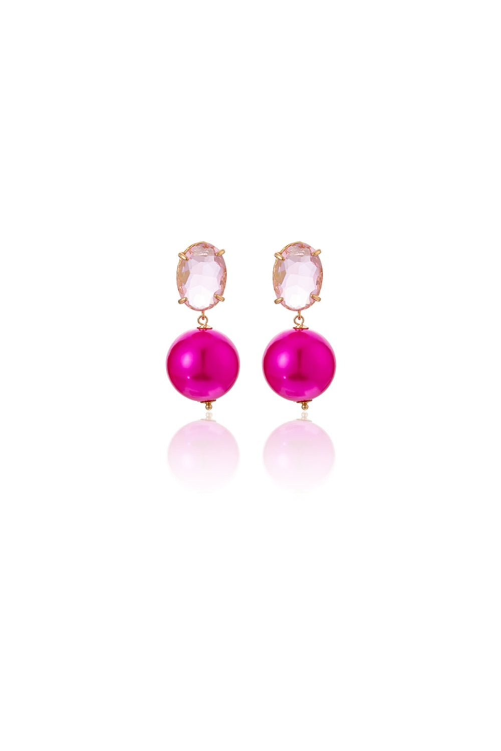 FADO EARRING PINK BALL