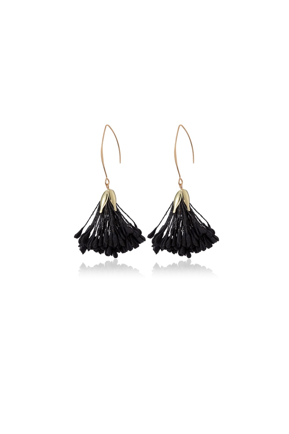 FLORA EARRING TRUMPET EARRING BLACK