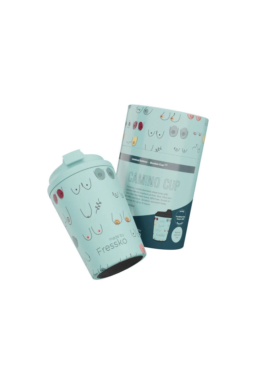 FRESSKO REUSABLE CUP CERAMIC CAMINO BOOBIE BREEZY