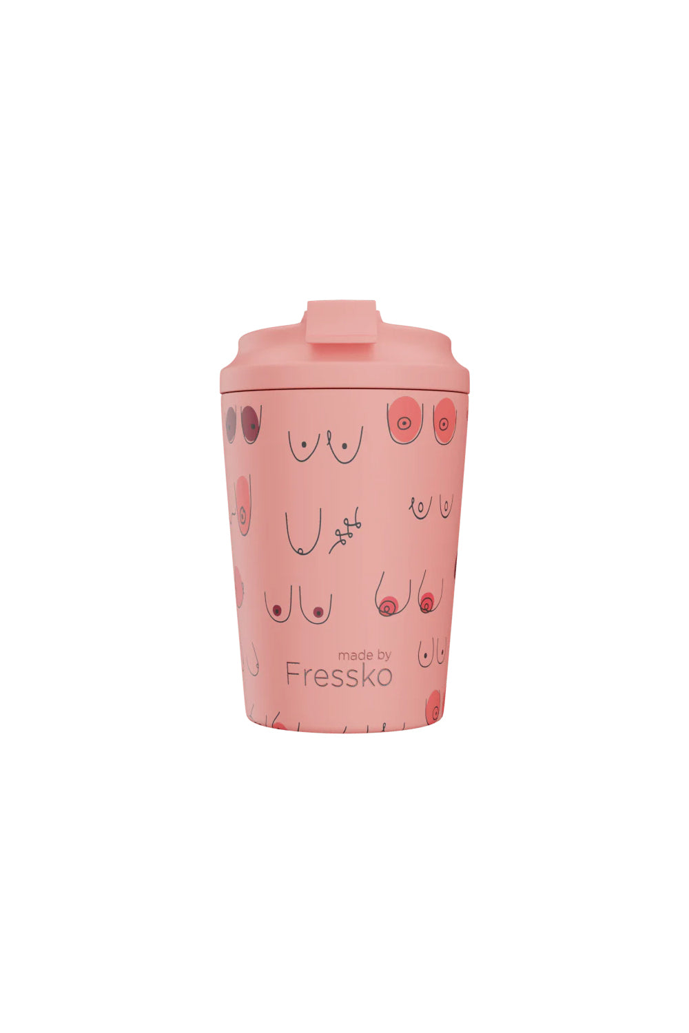 FRESSKO REUSABLE CUP CERAMIC CAMINO BOOBIE PEACHY