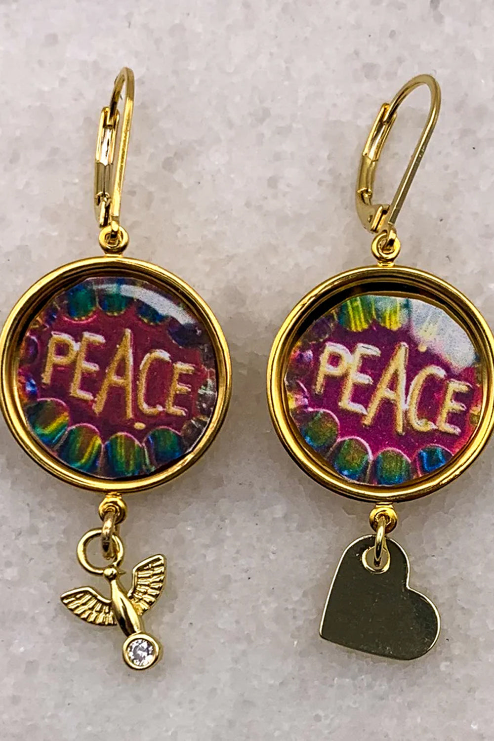 Ghost &amp; Lola Peace and Love Earrings