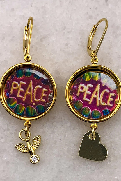 Ghost &amp; Lola Peace and Love Earrings