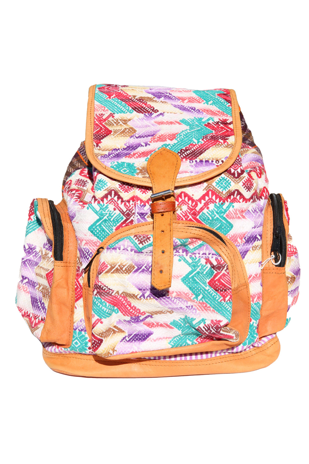 LAS NINAS EMBROIDERED BACKPACK WHITE