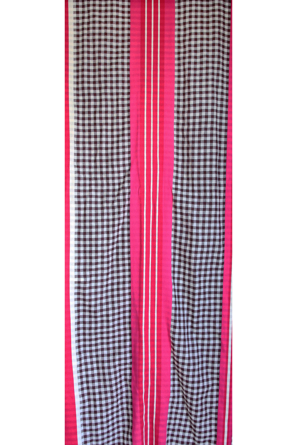 Inoui Editions Marci Check Scarf Fuchsia