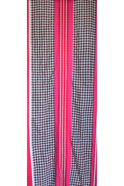 Inoui Editions Marci Check Scarf Fuchsia